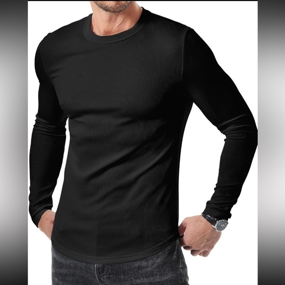 NWT JMIERR Mens Fall Crewneck Shirt Long Sleeve Anti-Wrinkle 2XL - Picture 5 of 6